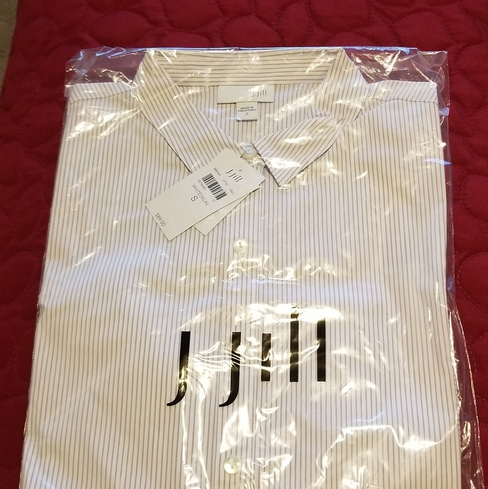 JJill pinstriped shirt